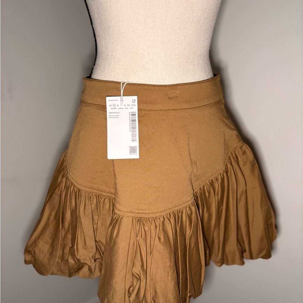 Elegant Tan Mini Skirt for Women